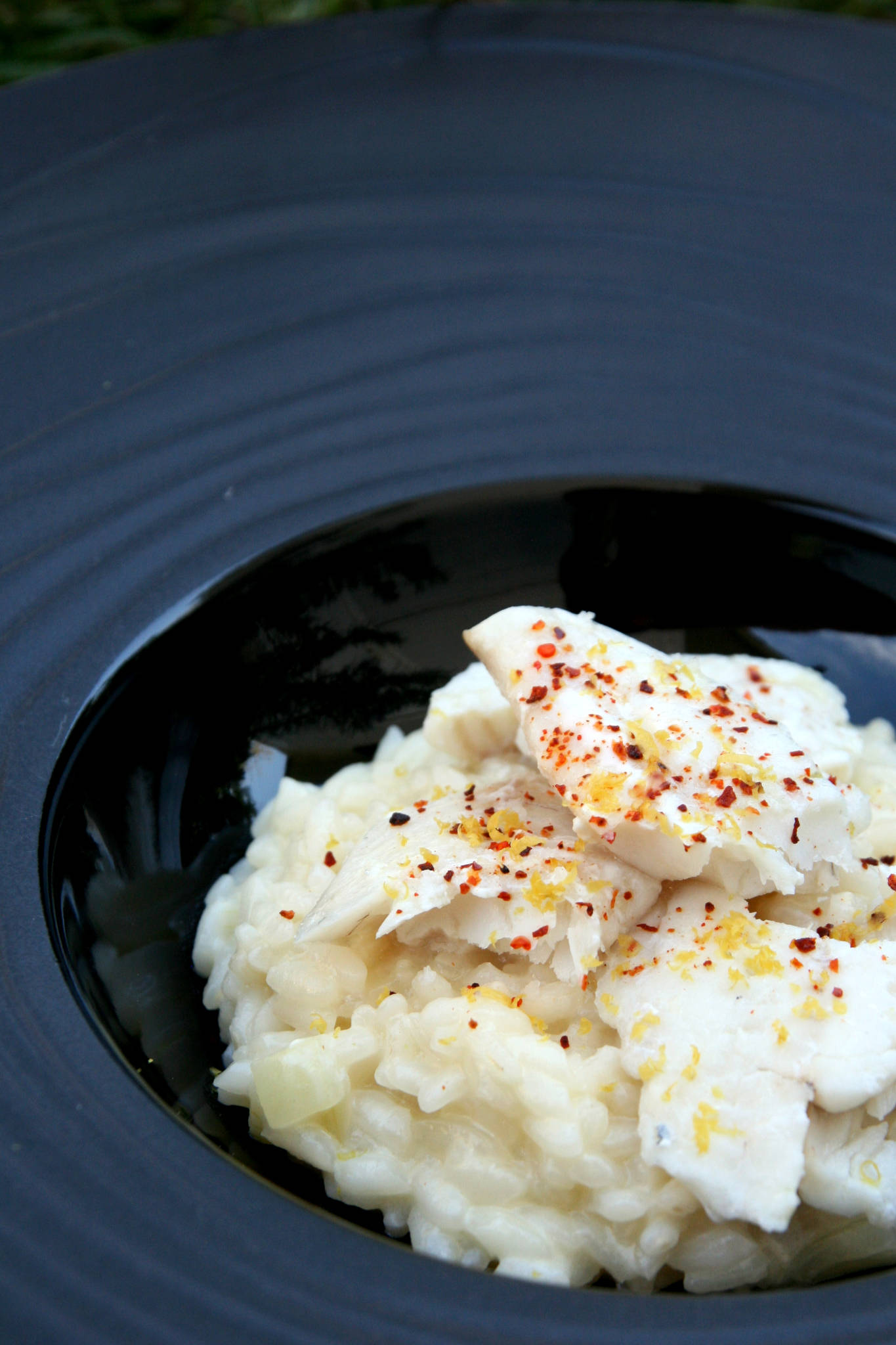 Risotto au poisson blanc