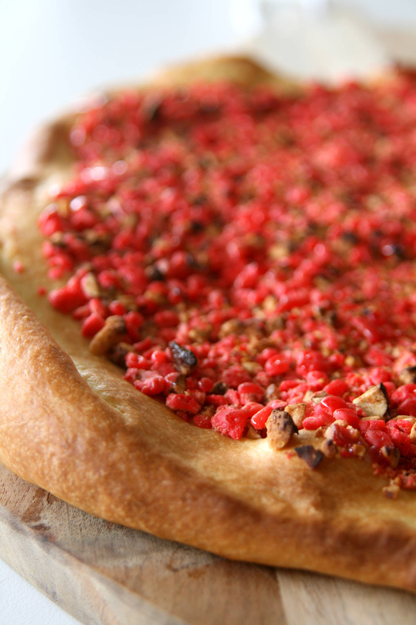 Galette briochée aux pralines roses