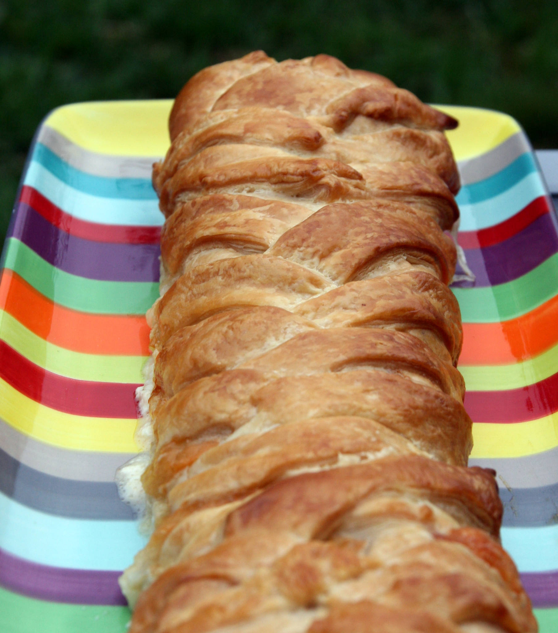 Tresse au saumon fumé et à la mozzarella