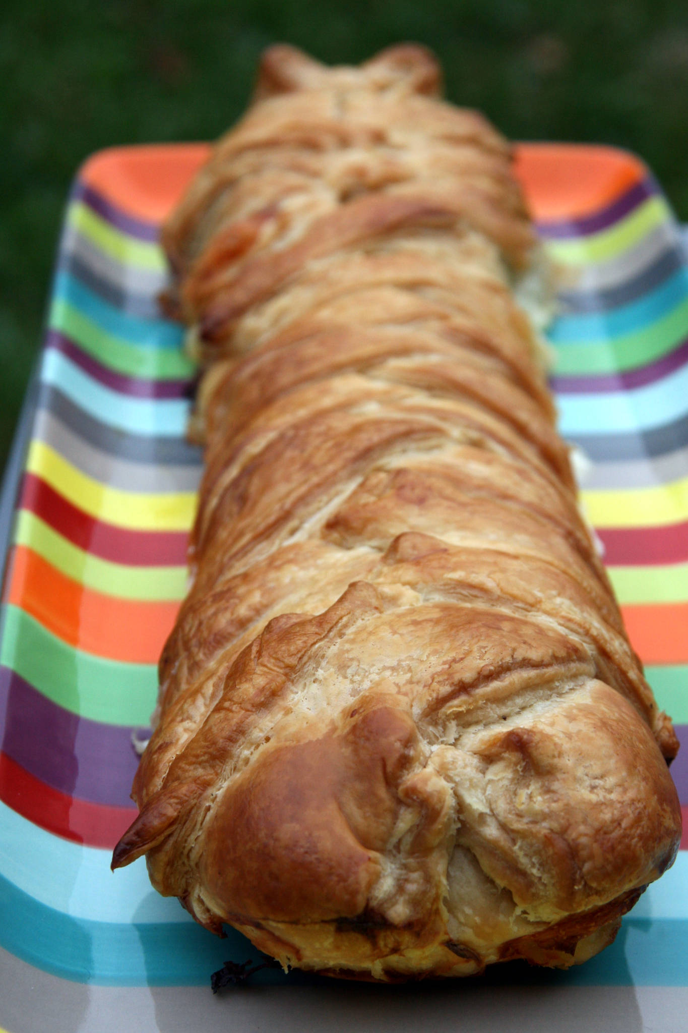 Tresse au saumon fumé et à la mozzarella