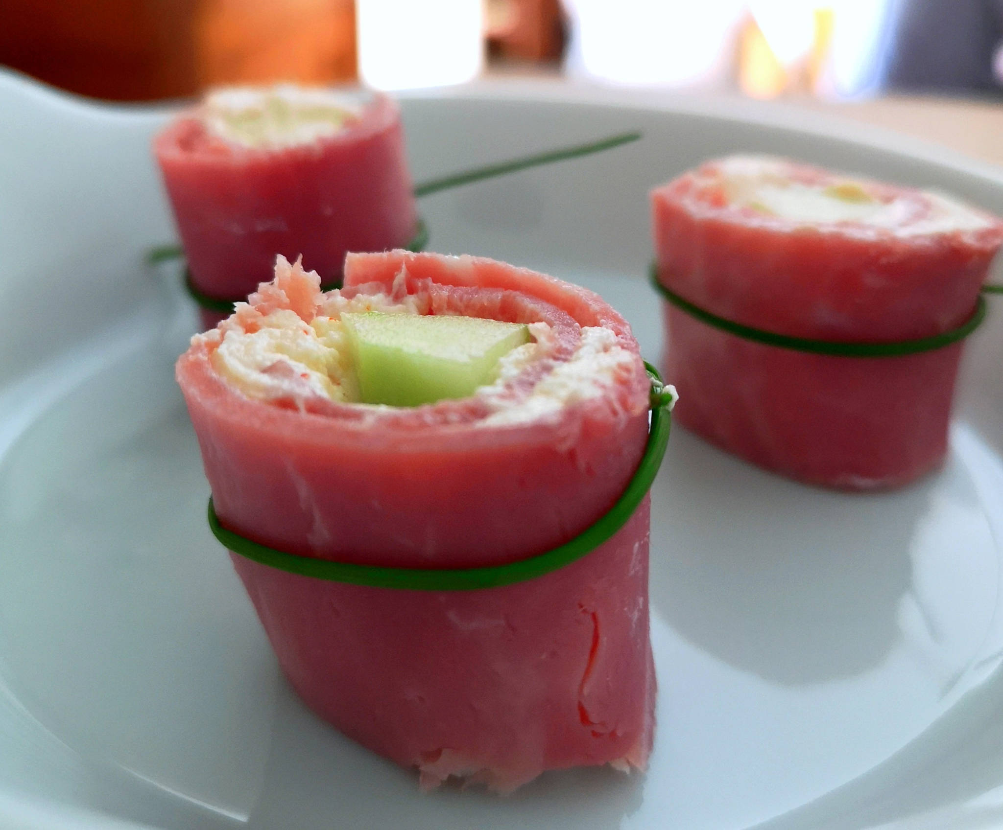 Comme un maki jambon concombre