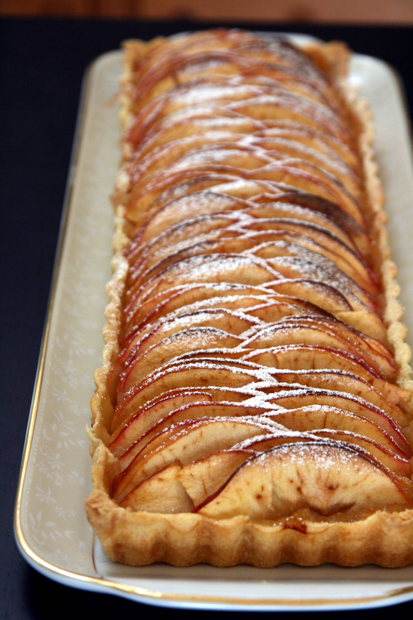 Tarte aux pommes et à la vanille