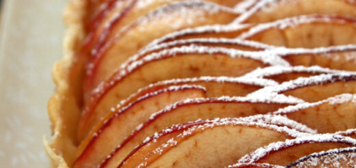 Tarte aux pommes et à la vanille