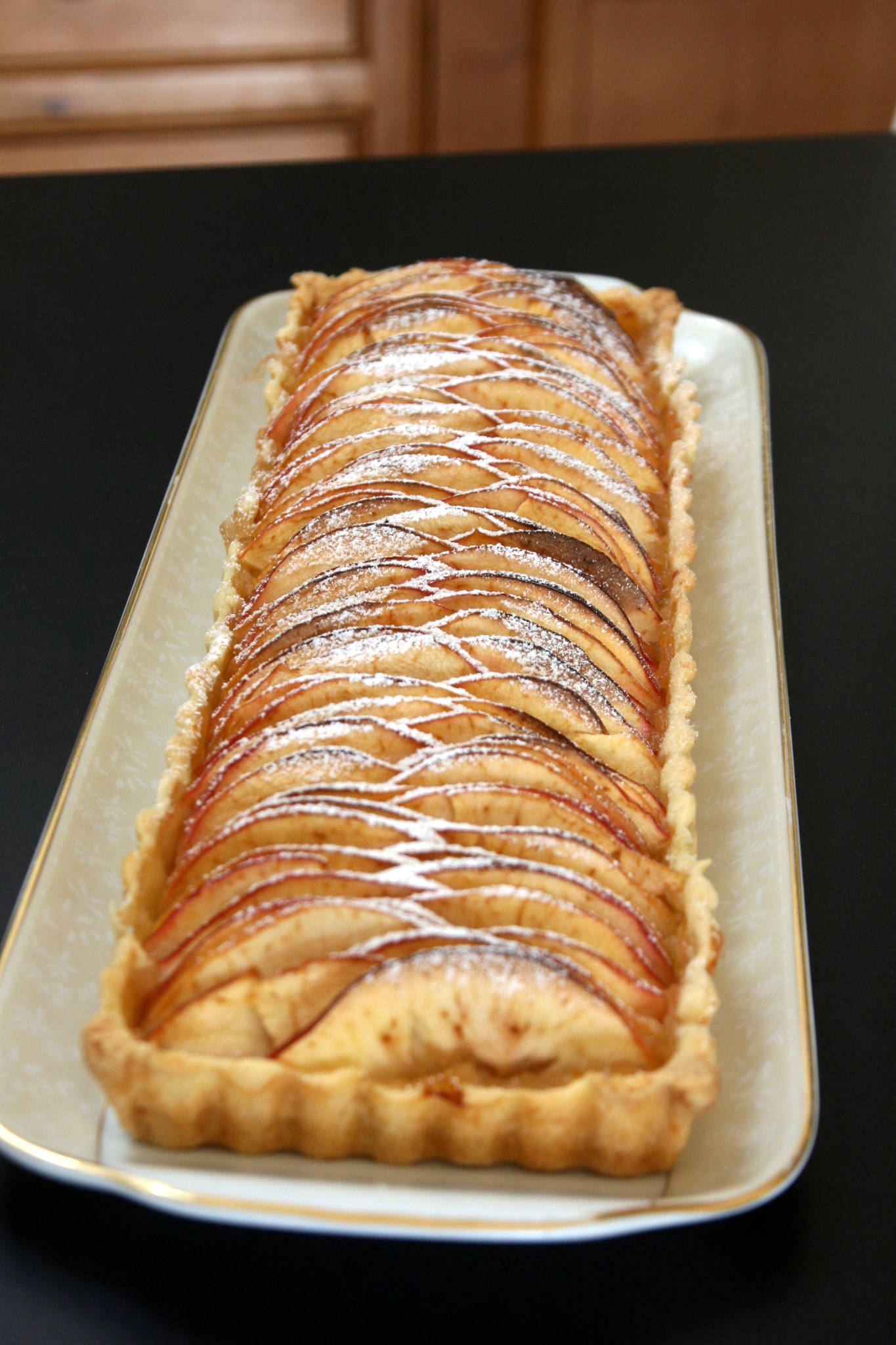 Tarte aux pommes et à la vanille