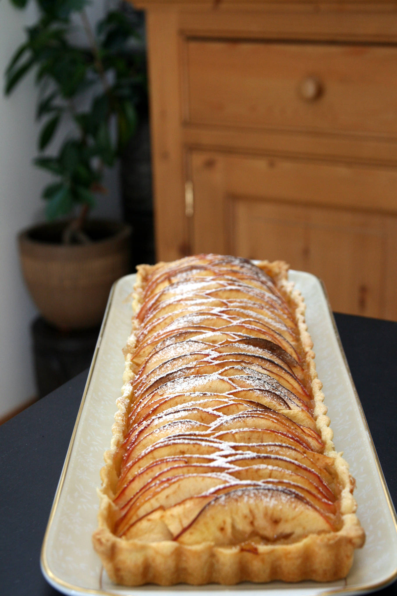 Tarte aux pommes et à la vanille