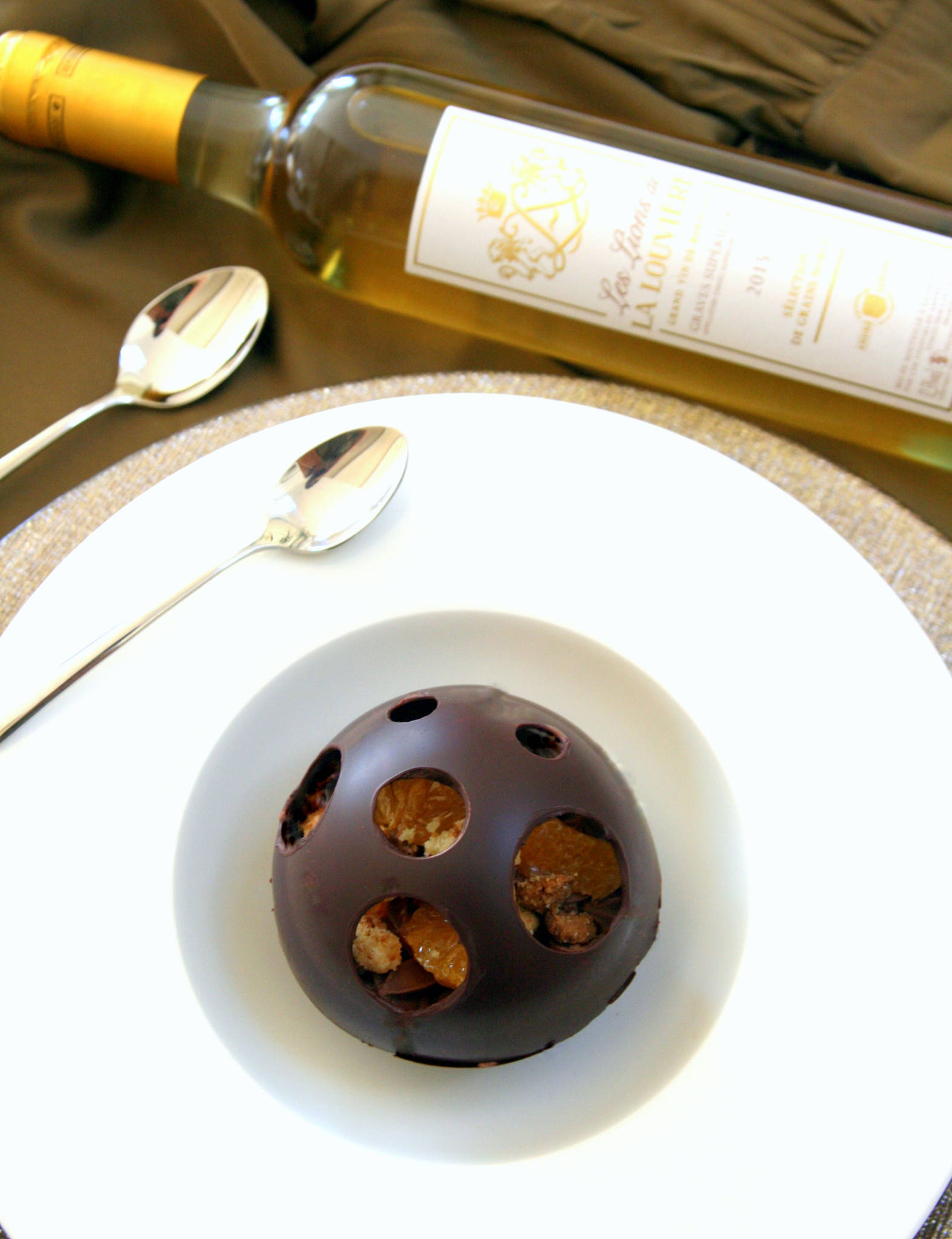 Boule de chocolat noir à la mandarine, Lions de La Louvière 2015