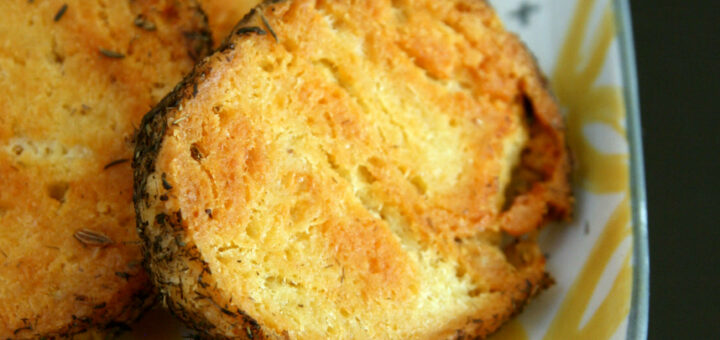 Sablés au parmesan et au thym