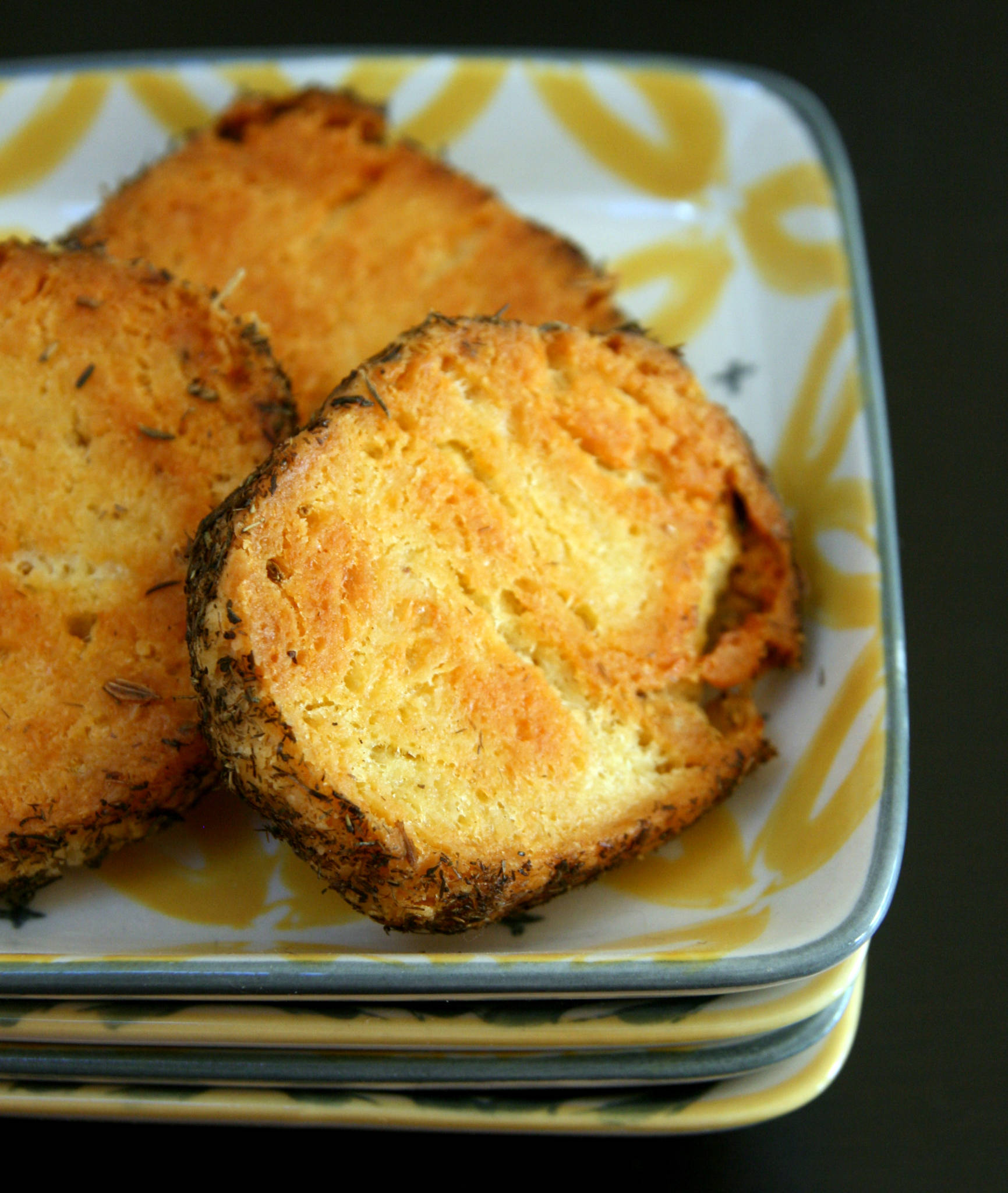 Sablés au parmesan et au thym