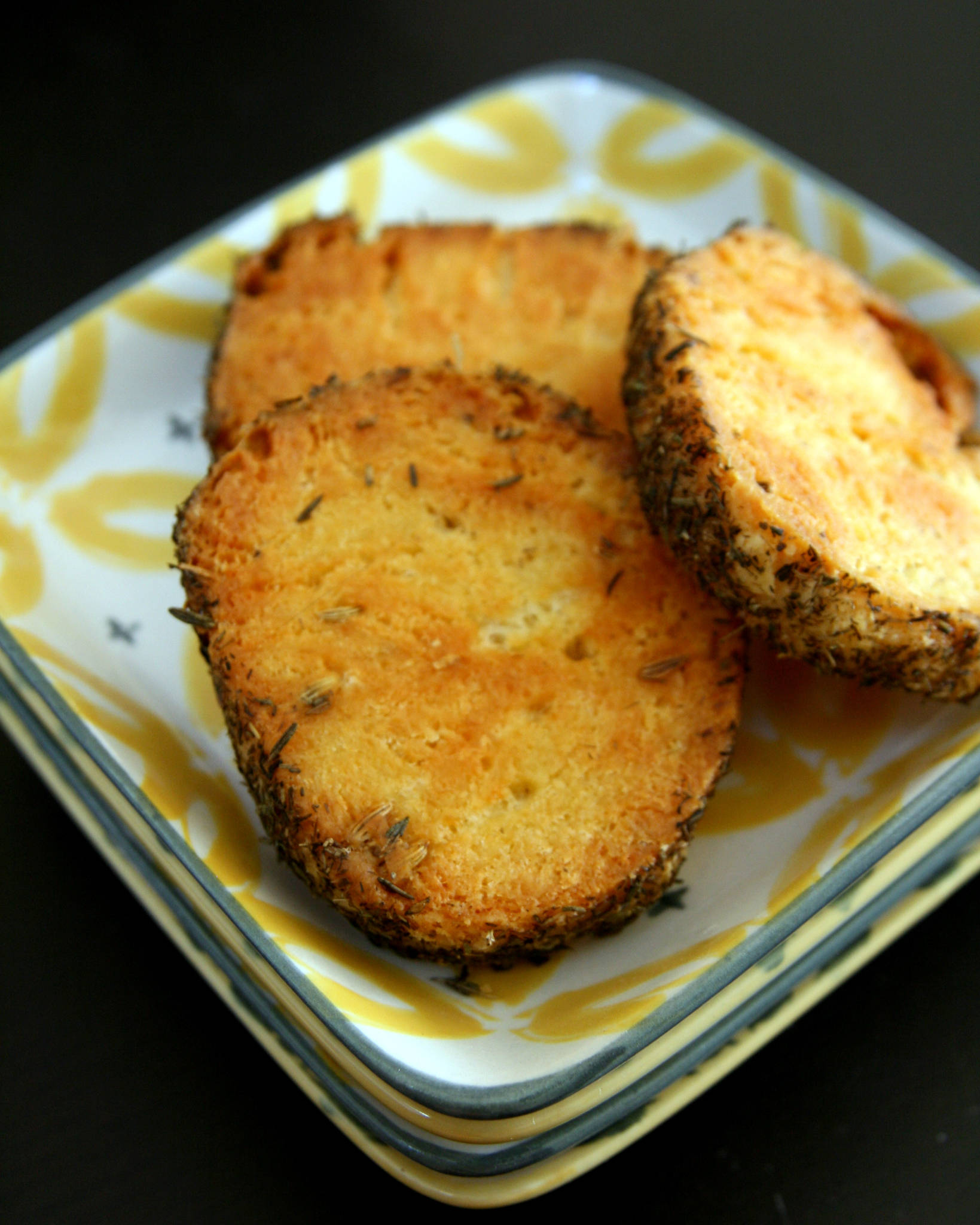 Sablés au parmesan et au thym