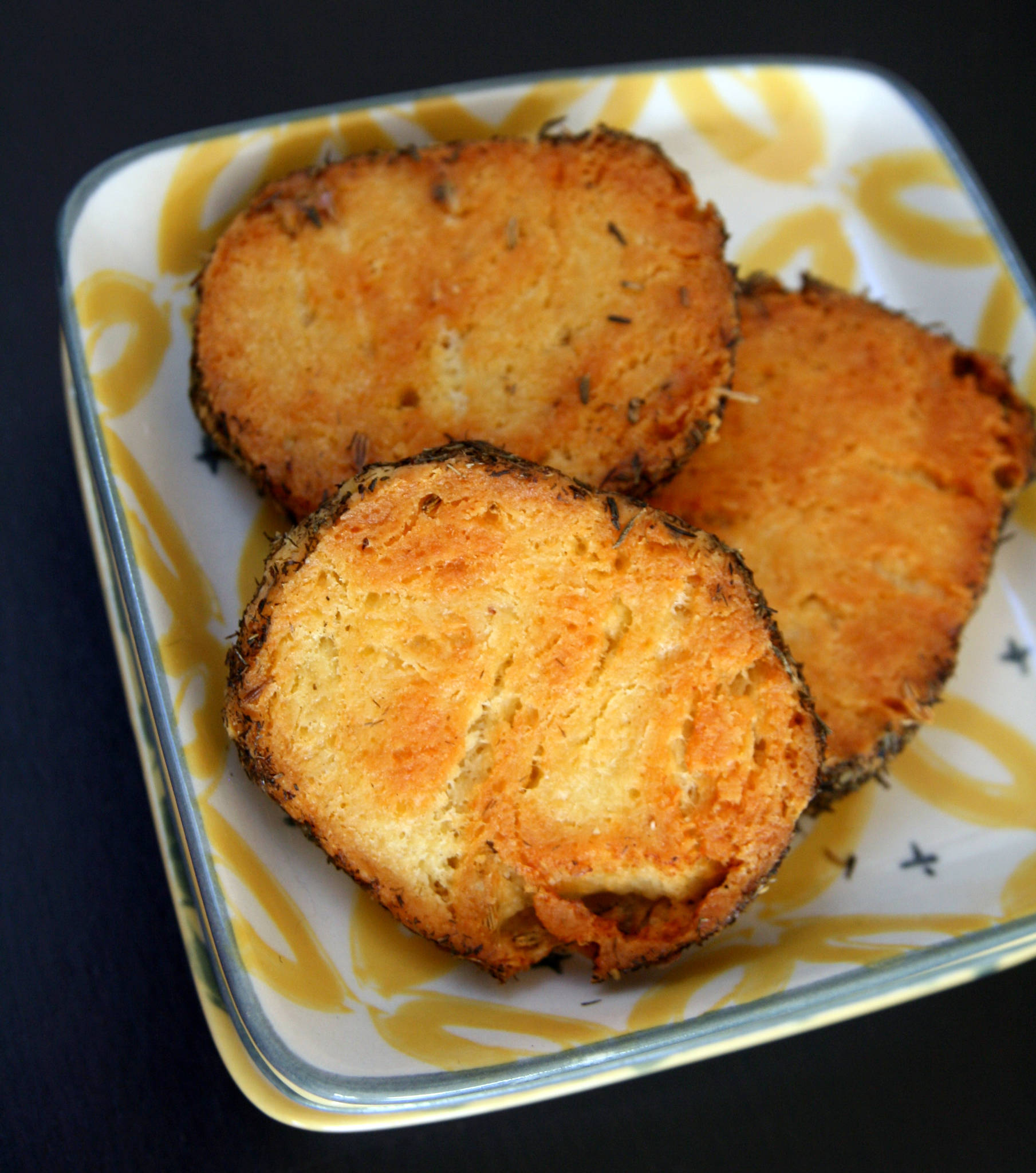 Sablés au parmesan et au thym