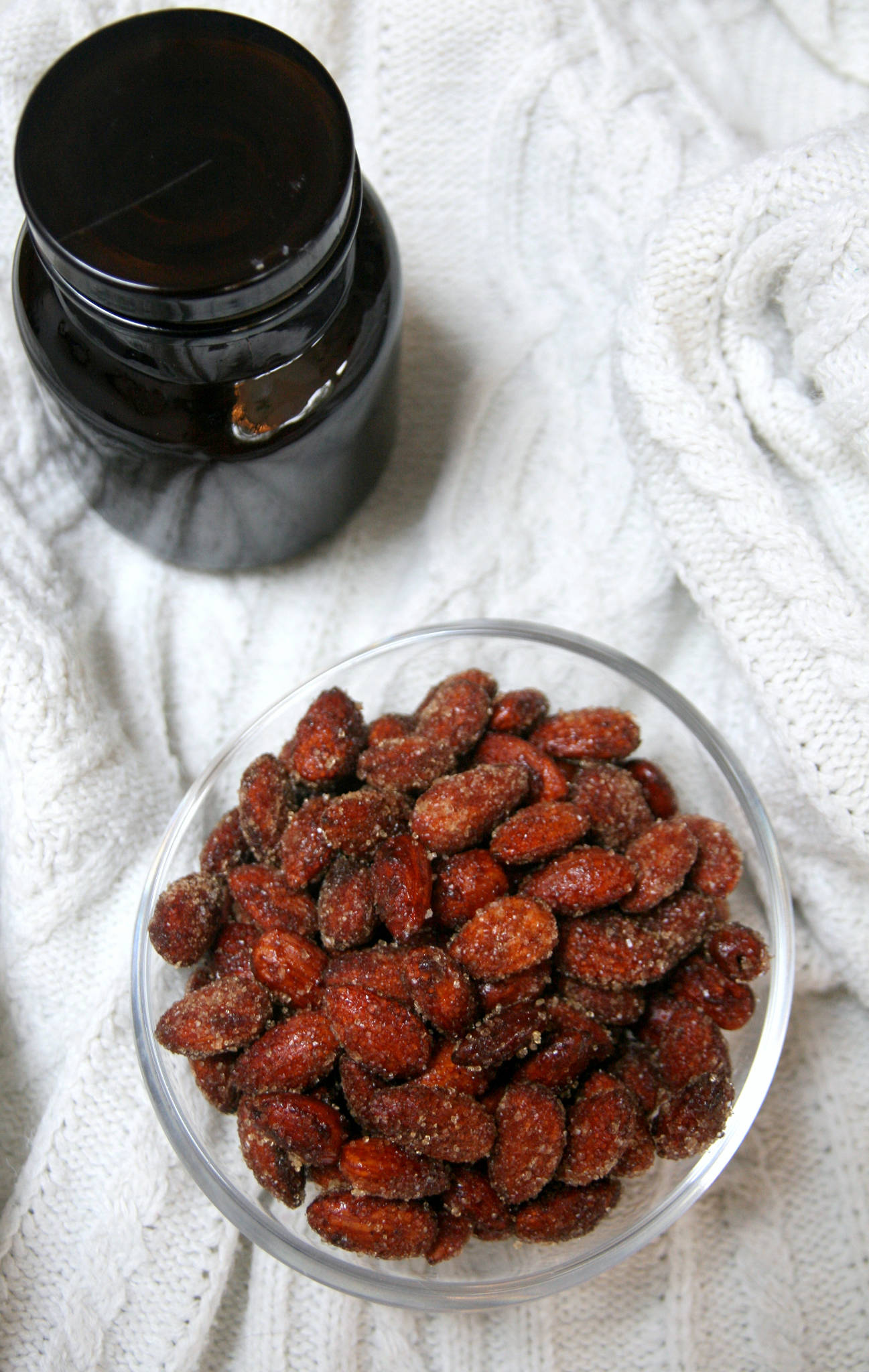 Amandes caramélisées au miel et à la cannelle