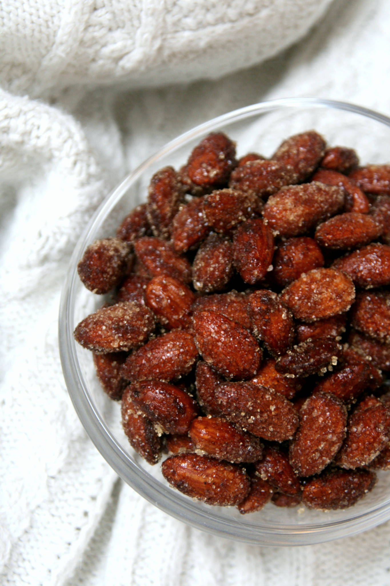 Amandes caramélisées au miel et à la cannelle