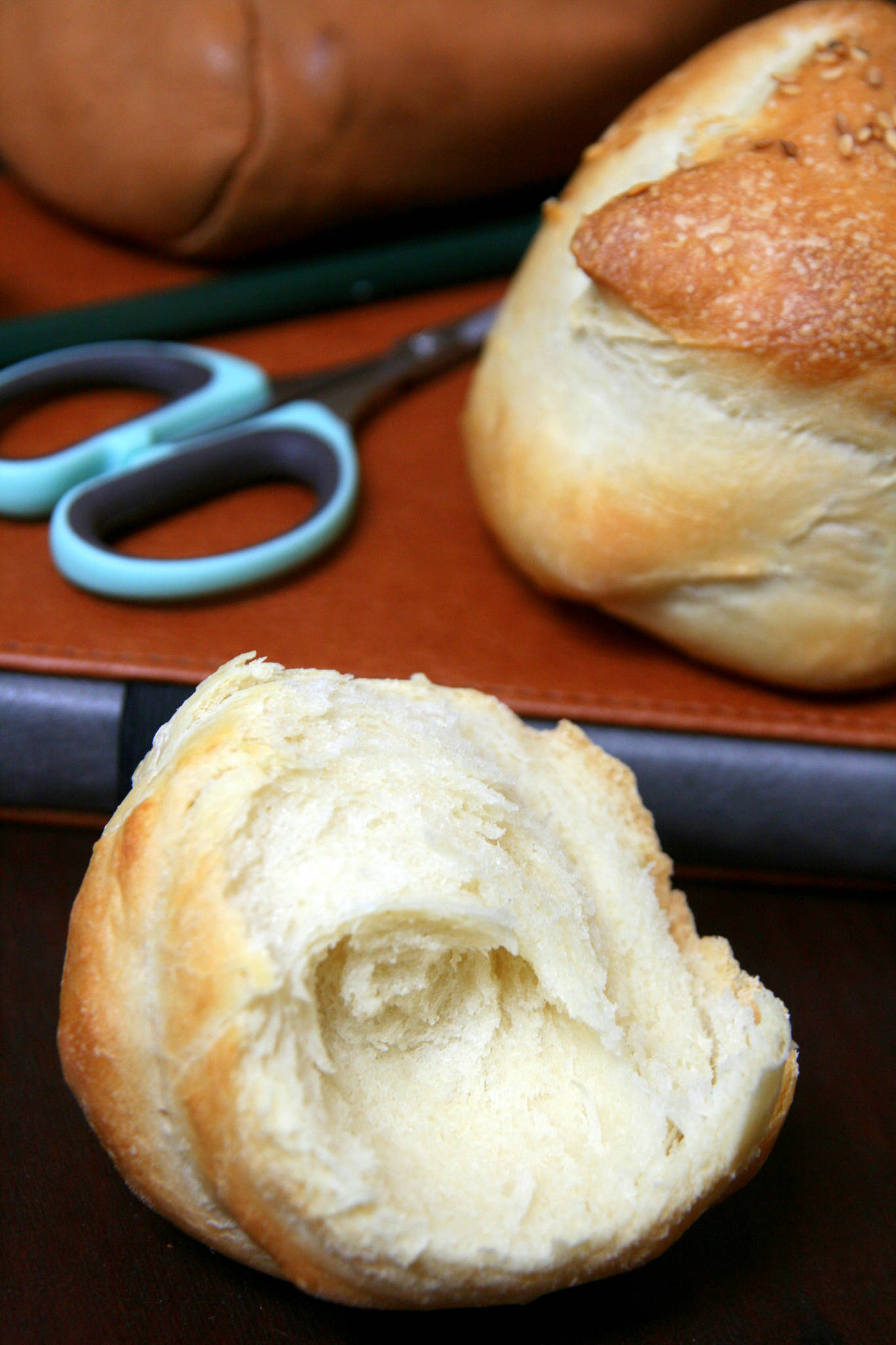 Petits pains au lait roulés