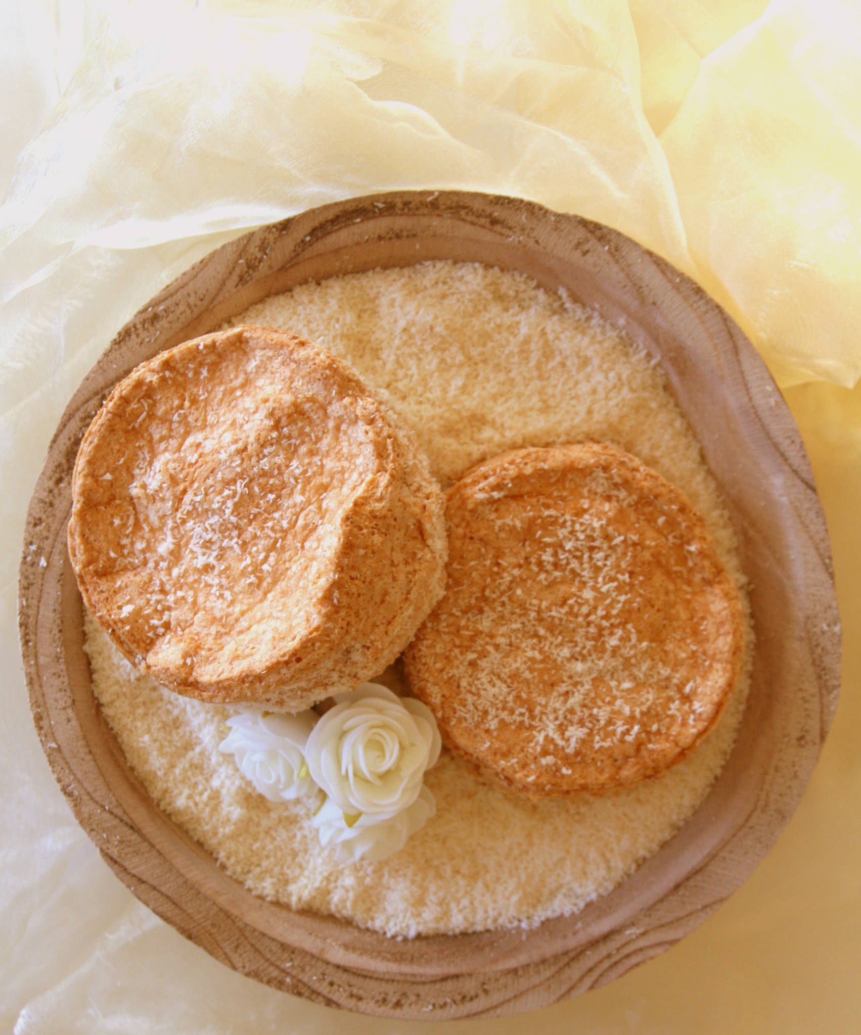 Petits angel cakes à la noix de coco