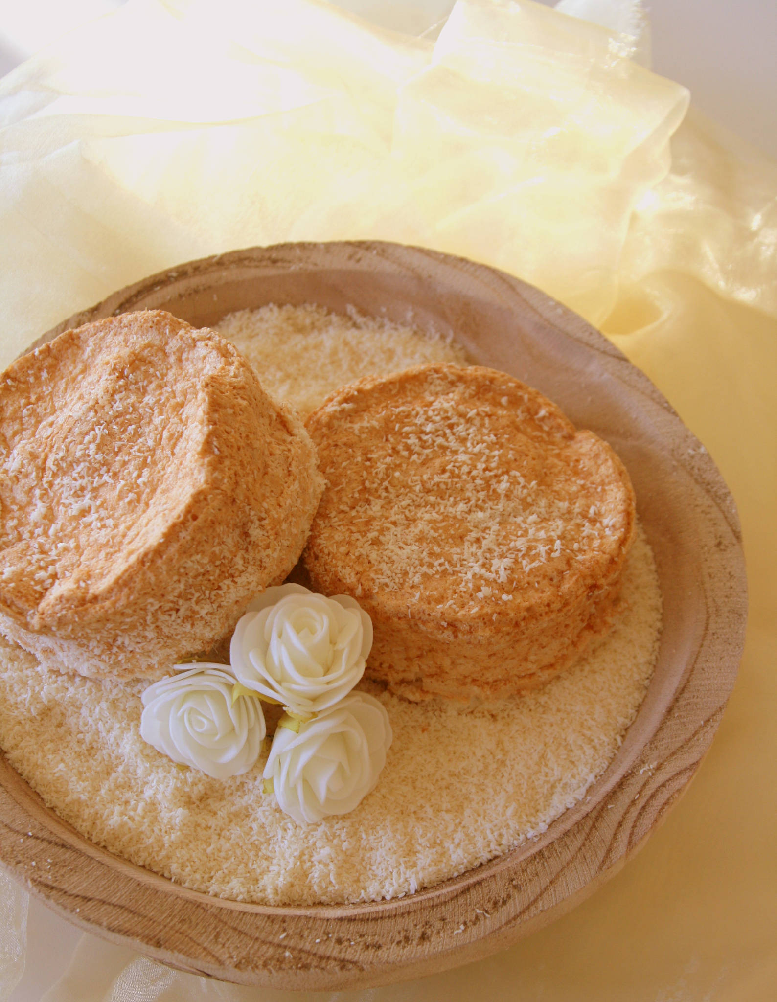 Petits angel cakes à la noix de coco