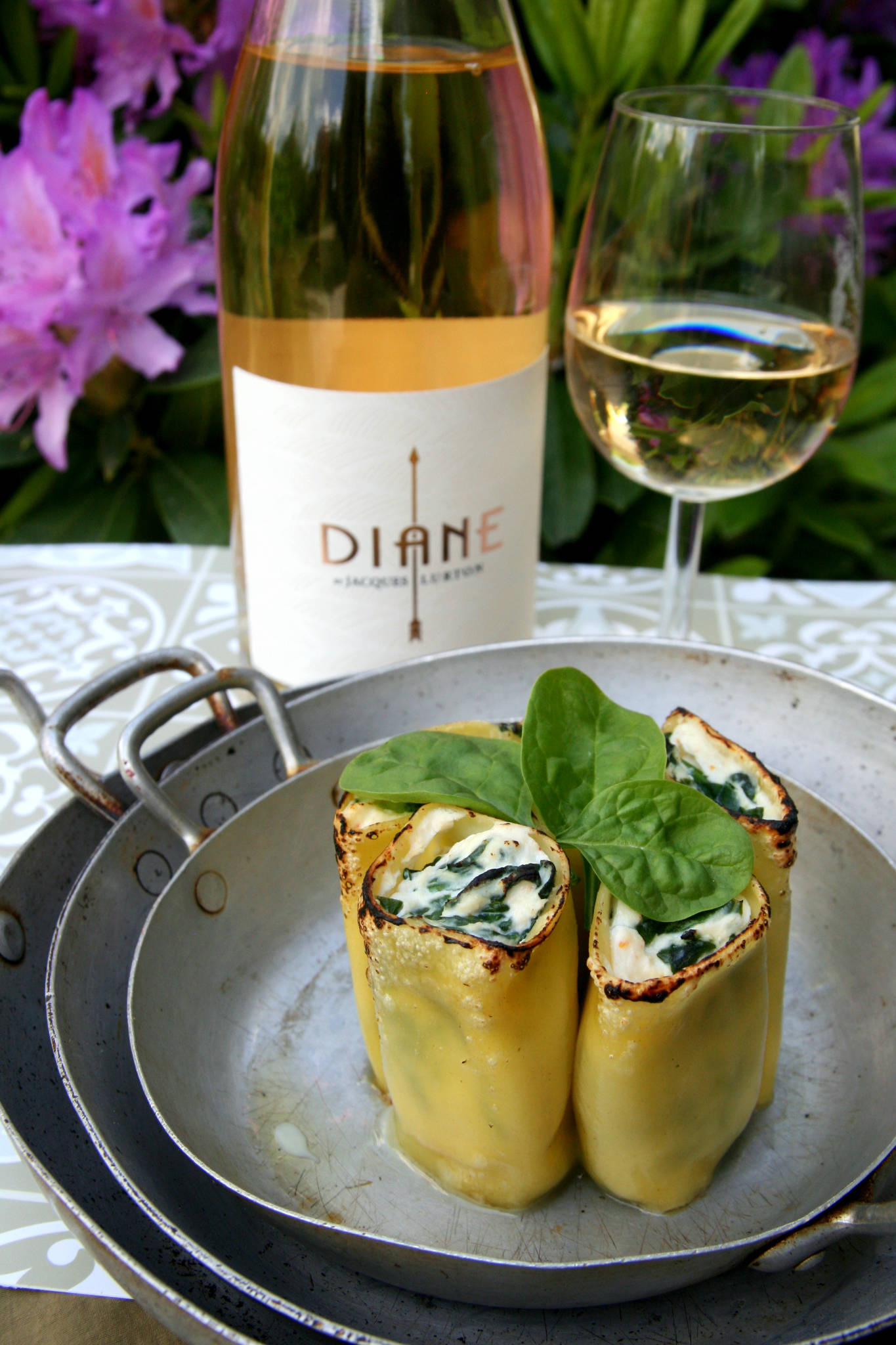 Cannelloni ricotta & épinards, Diane rosé 2020