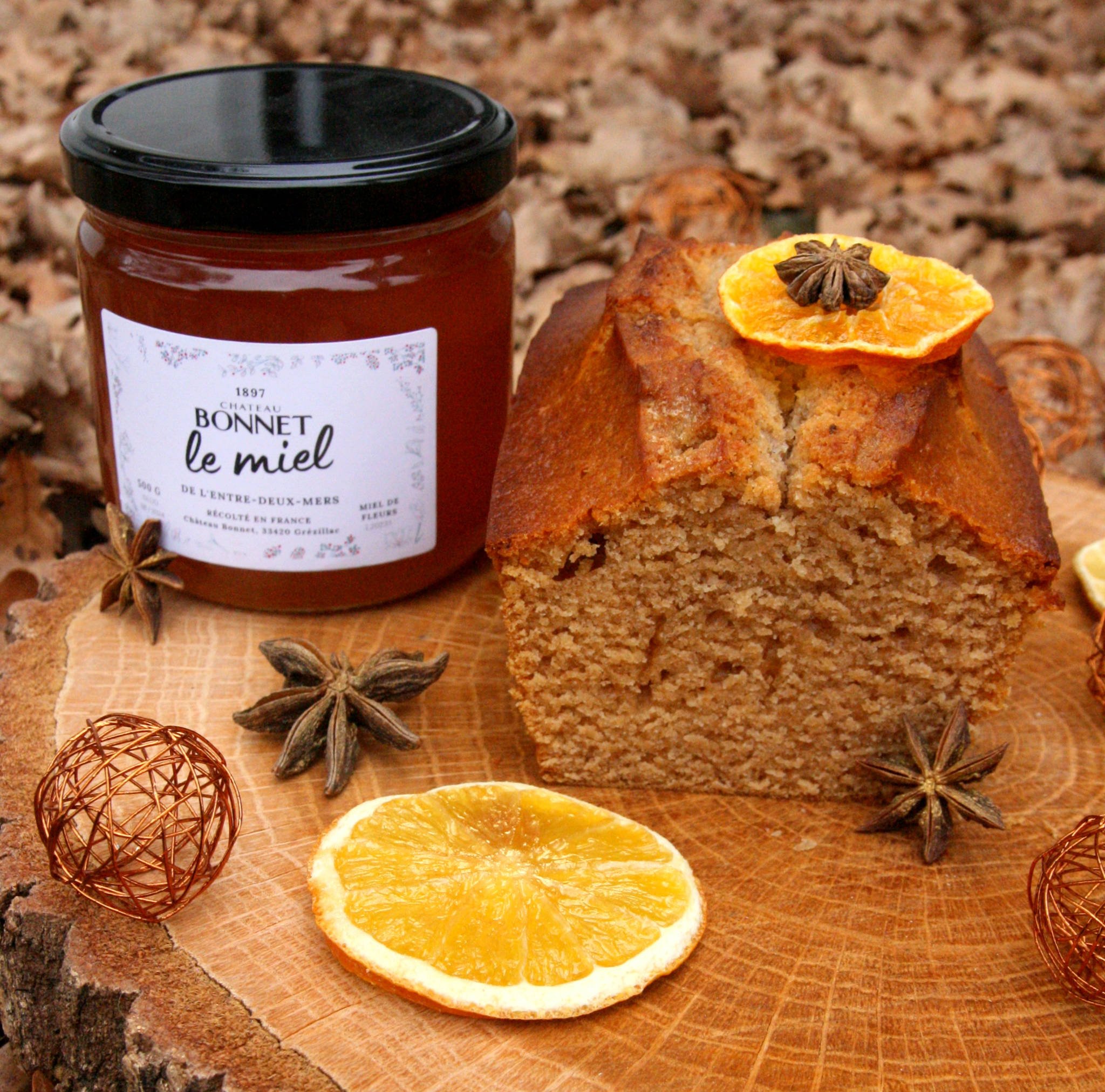 Pain d'épices au miel et aux pépites de framboises - Miels Girard