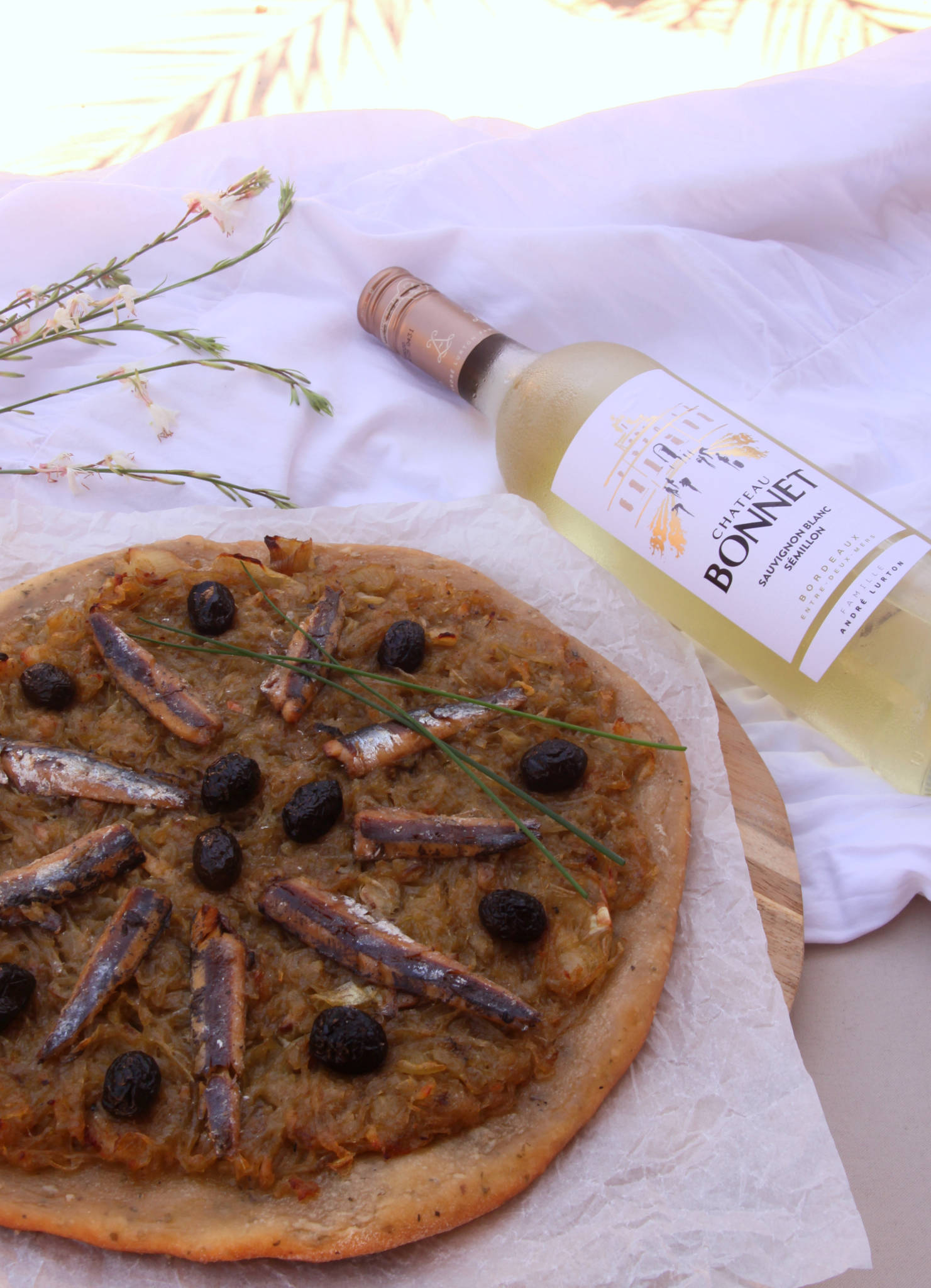 Pissaladière, Château Bonnet blanc 2024