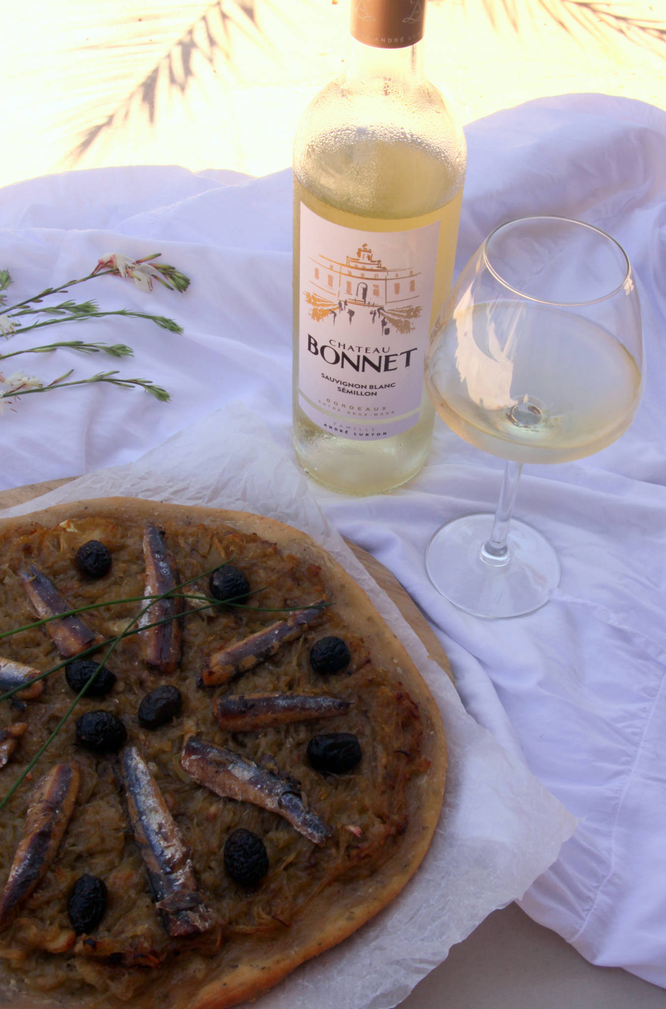 Pissaladière, Château Bonnet blanc 2024