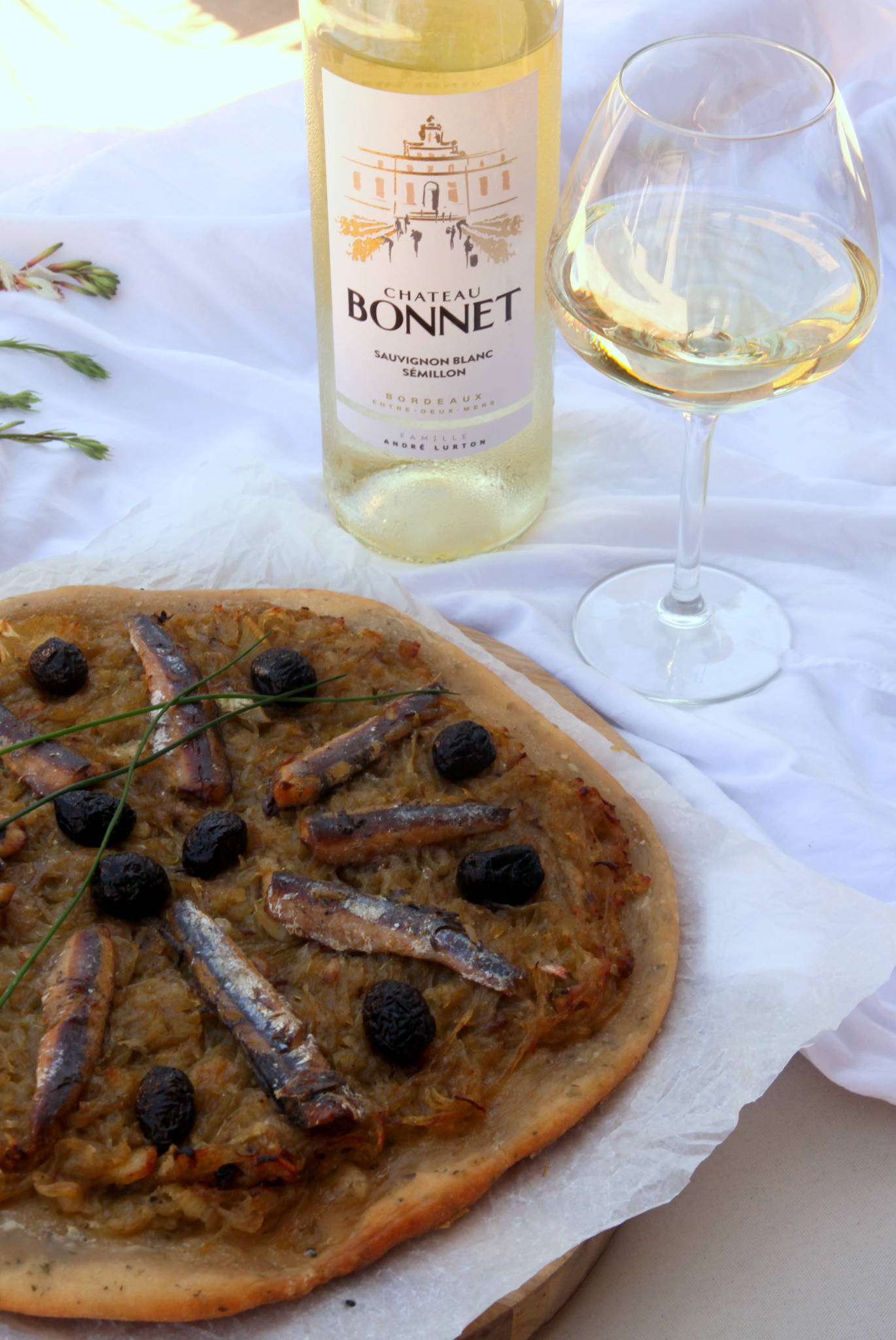 Pissaladière, Château Bonnet blanc 2024