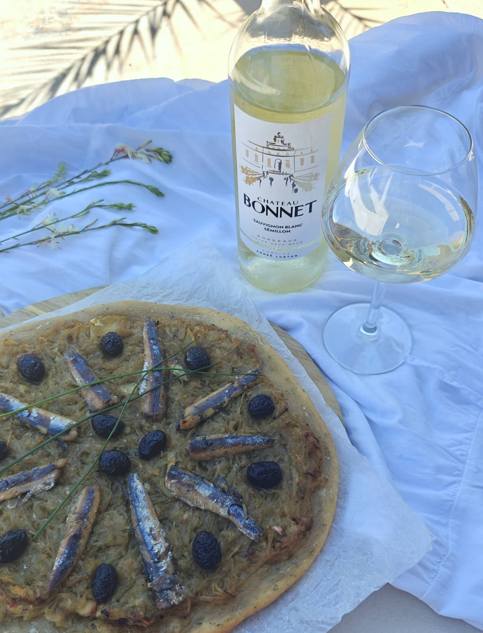 Pissaladière, Château Bonnet blanc 2024