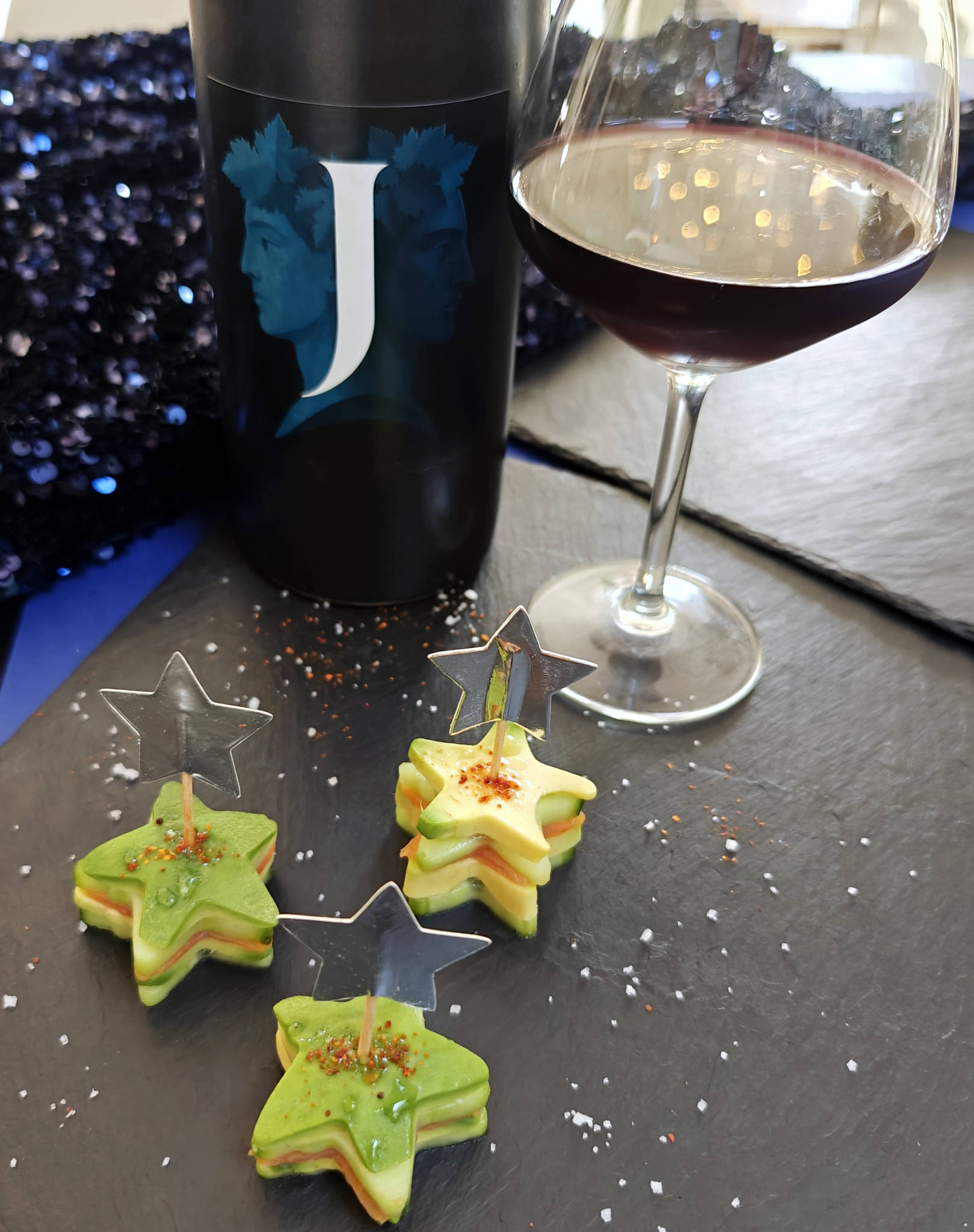 Millefeuille à la truite fumée, J Bouge 2023