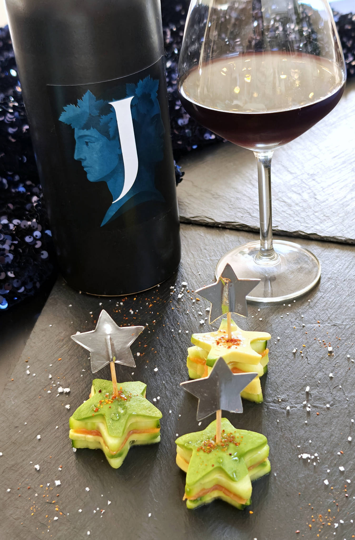 Millefeuille à la truite fumée, J Bouge 2023