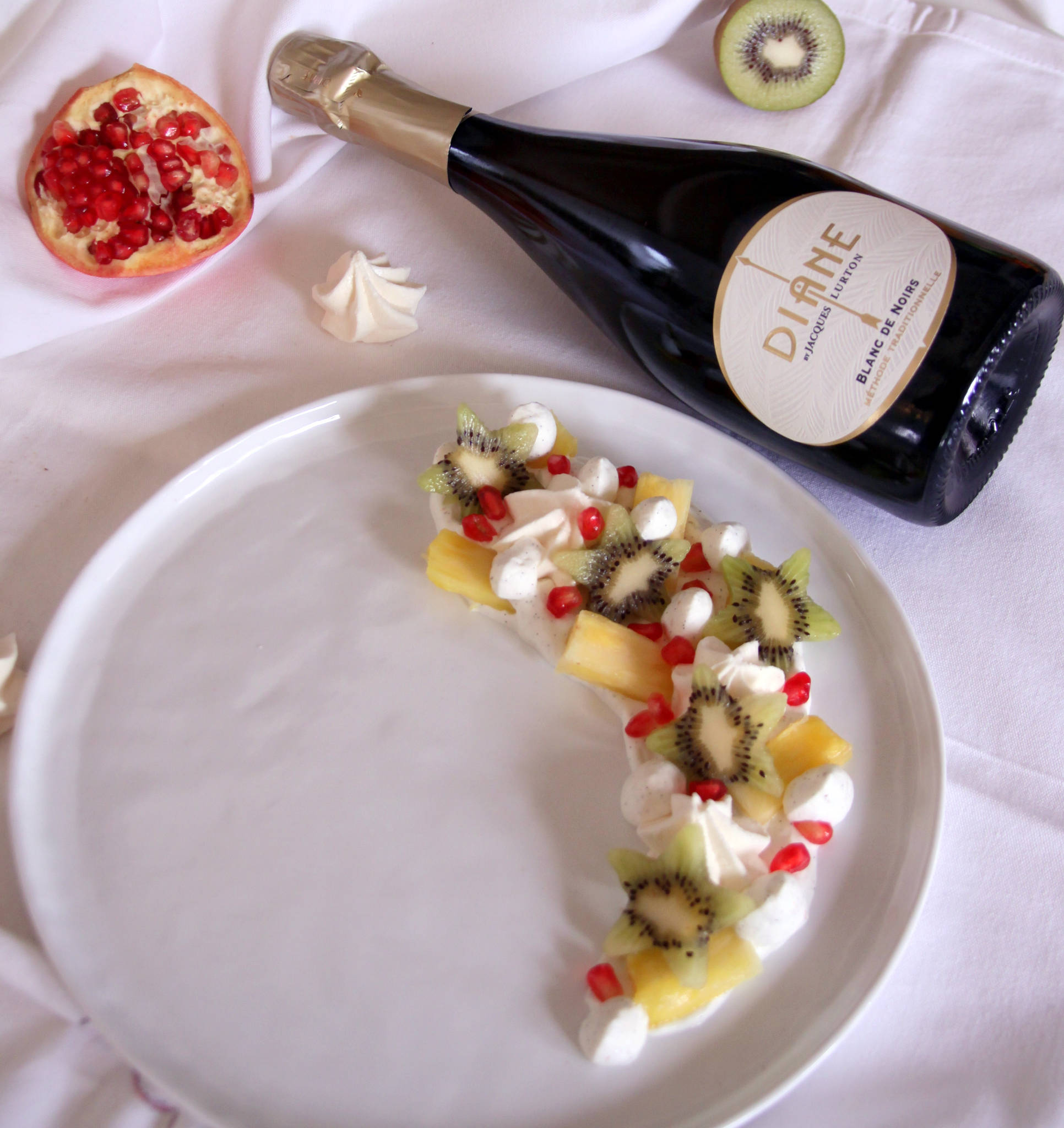 Pavlova destructurée, Diane brut nature