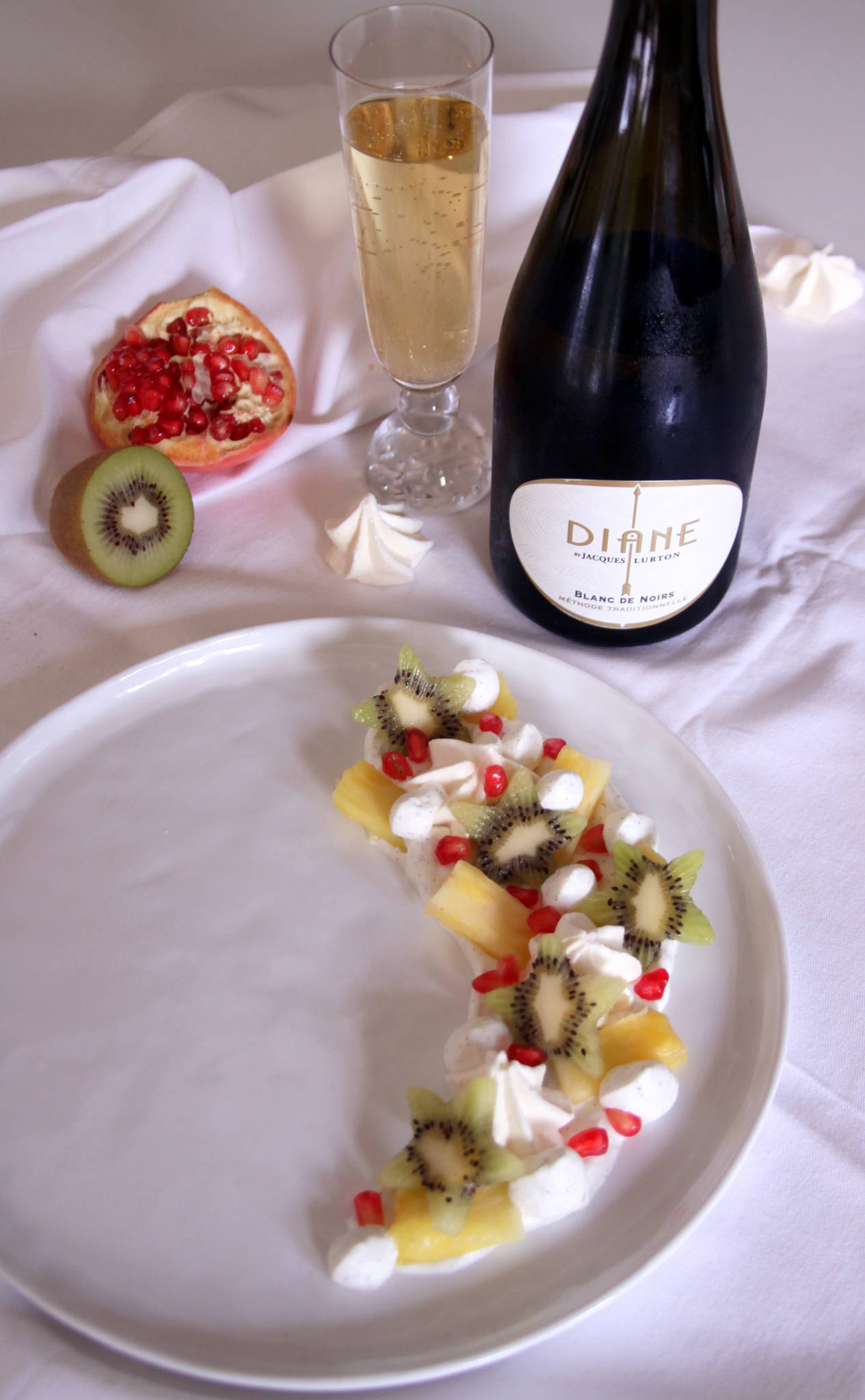 Pavlova destructurée, Diane brut nature