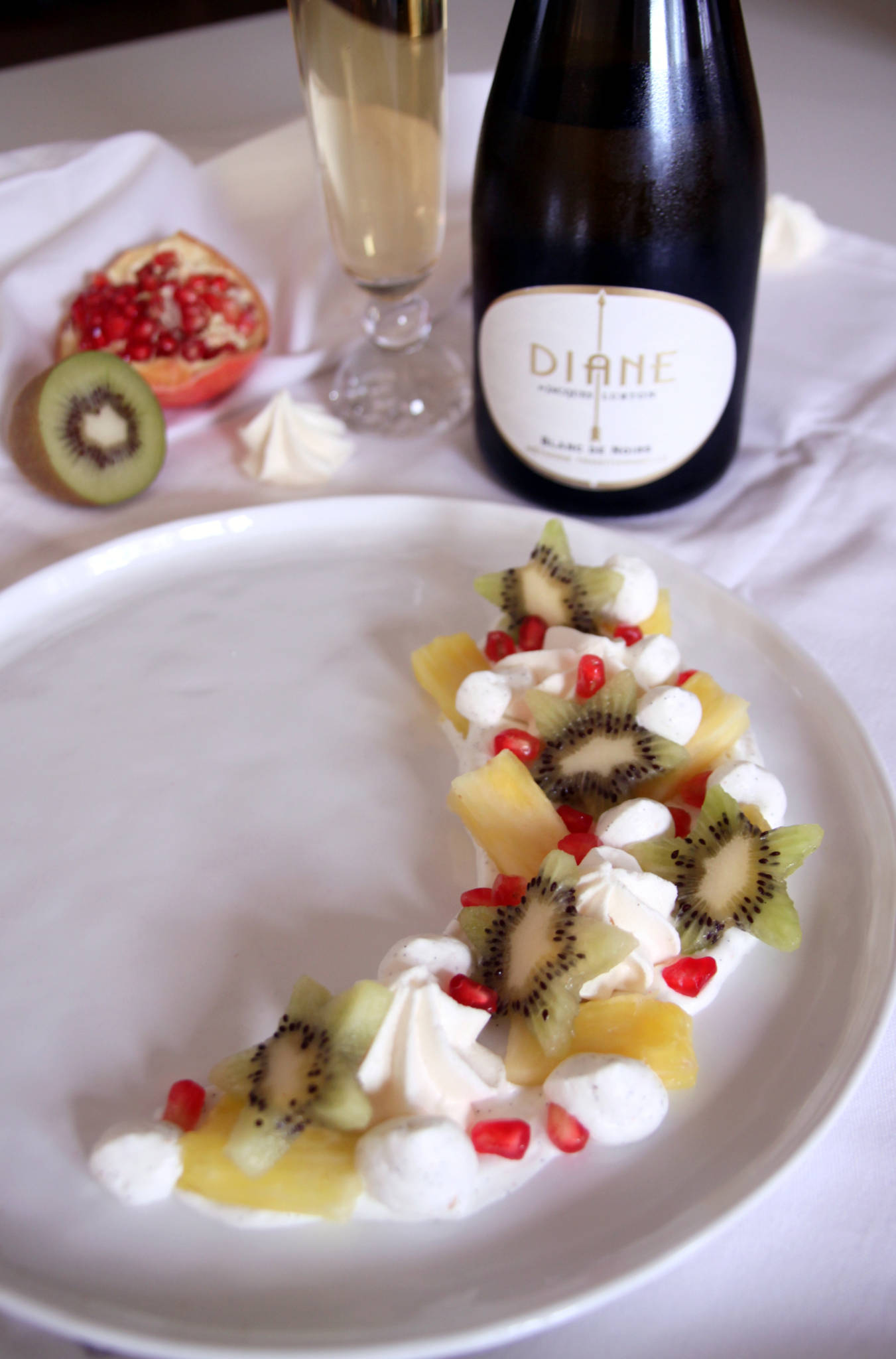 Pavlova destructurée, Diane brut nature