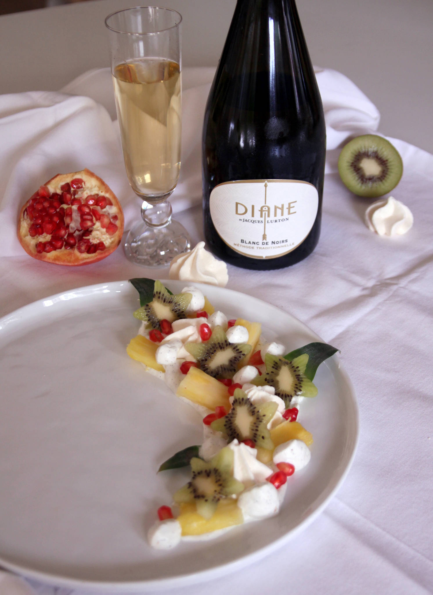 Pavlova destructurée, Diane brut nature