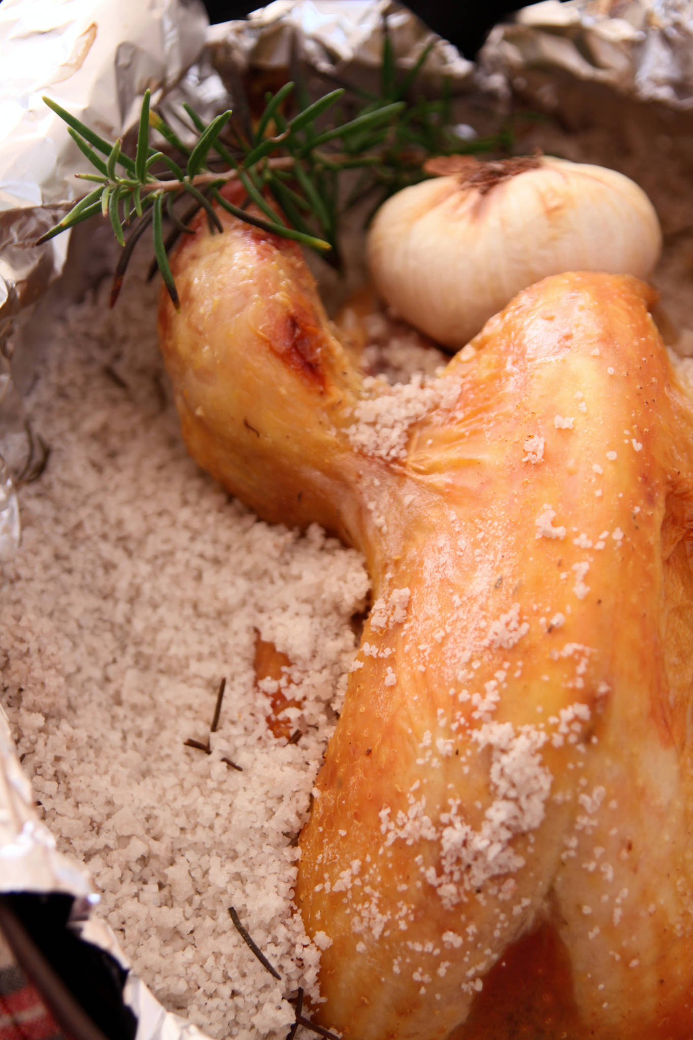Pintade en croûte de sel, Château Couhins-Lurton rouge 2016