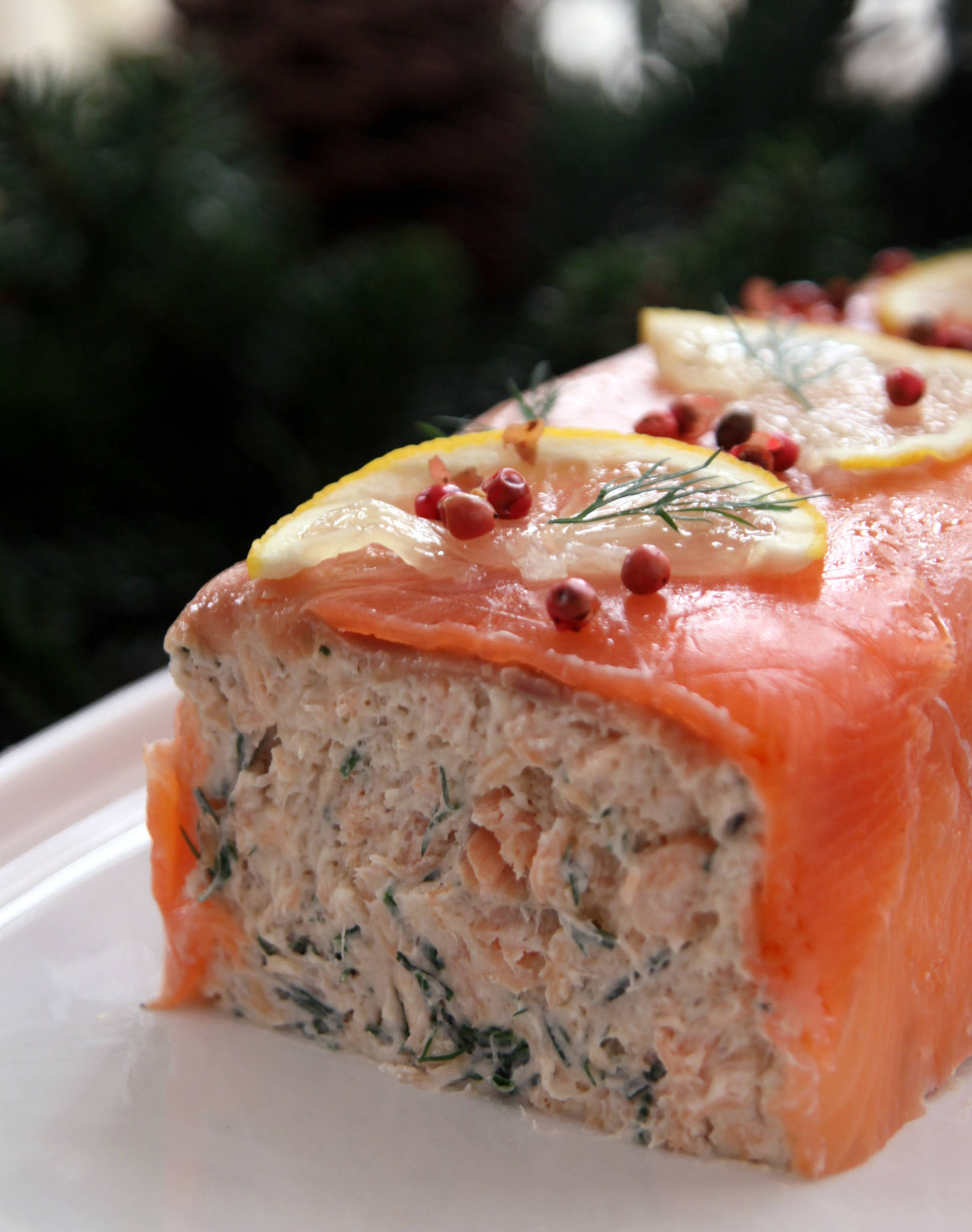 Terrine aux deux saumons, Château Couhins-Lurton blanc 2017