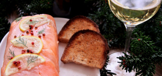 Terrine aux deux saumons, Château Couhins-Lurton blanc 2017