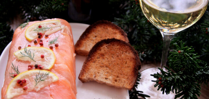 Terrine aux deux saumons, Château Couhins-Lurton blanc 2017